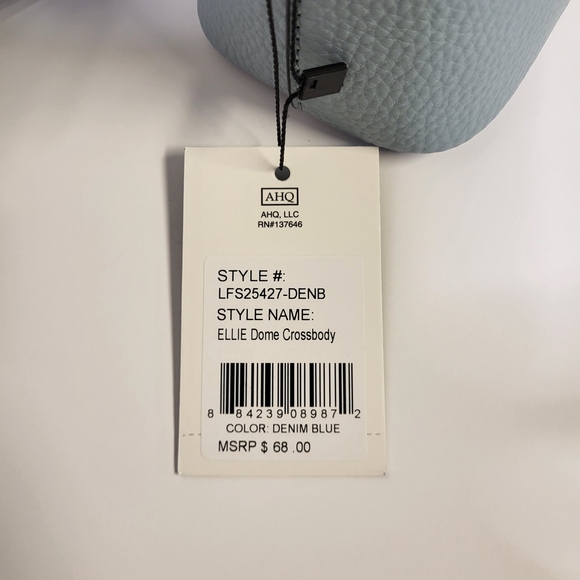 London Fog Ellie Dome Crossbody Bag Blue - Picture 9 of 9